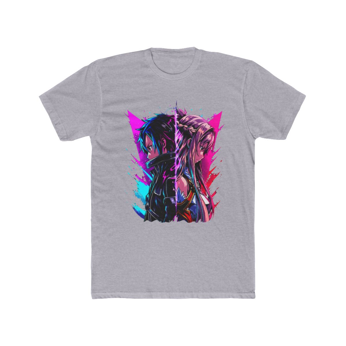 Kirito and Asuna T Shirt | Sword Art Online - alternate angle 5, merchandise