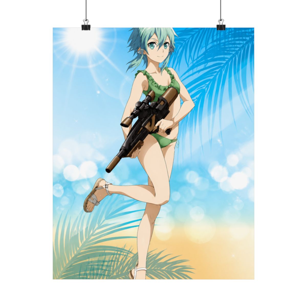 SaleLimitedPre-ownedPre-orderBack-orderOrder ClosedSword Art Online New Illustration Sinon Water Gun Battle ver. A3 Matte Finished PosterArma Bianca110 JPY880 - alternate angle 4, merchandise