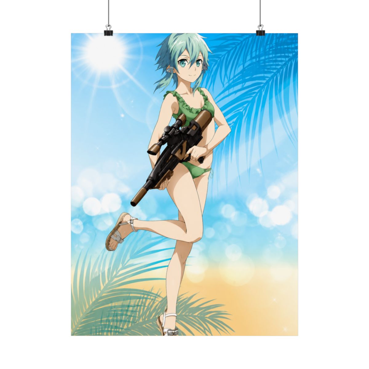 SaleLimitedPre-ownedPre-orderBack-orderOrder ClosedSword Art Online New Illustration Sinon Water Gun Battle ver. A3 Matte Finished PosterArma Bianca110 JPY880 - alternate angle 3, merchandise