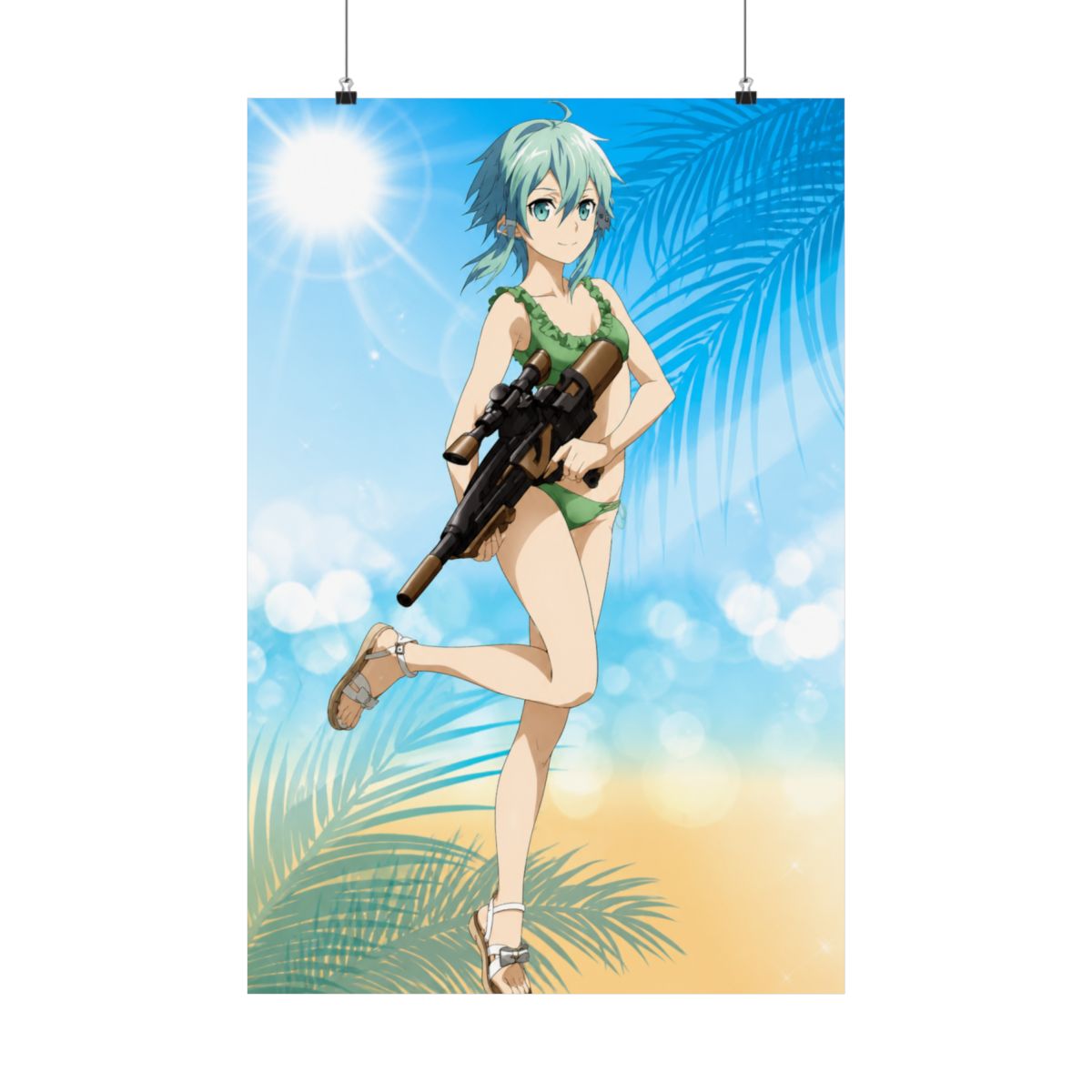 SaleLimitedPre-ownedPre-orderBack-orderOrder ClosedSword Art Online New Illustration Sinon Water Gun Battle ver. A3 Matte Finished PosterArma Bianca110 JPY880