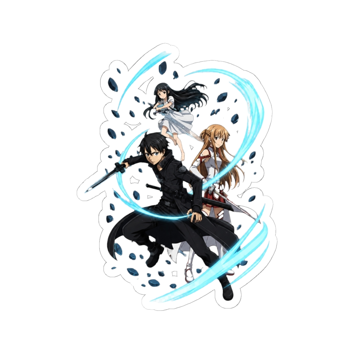 Kirito Sword Art Online Yui Front Aura