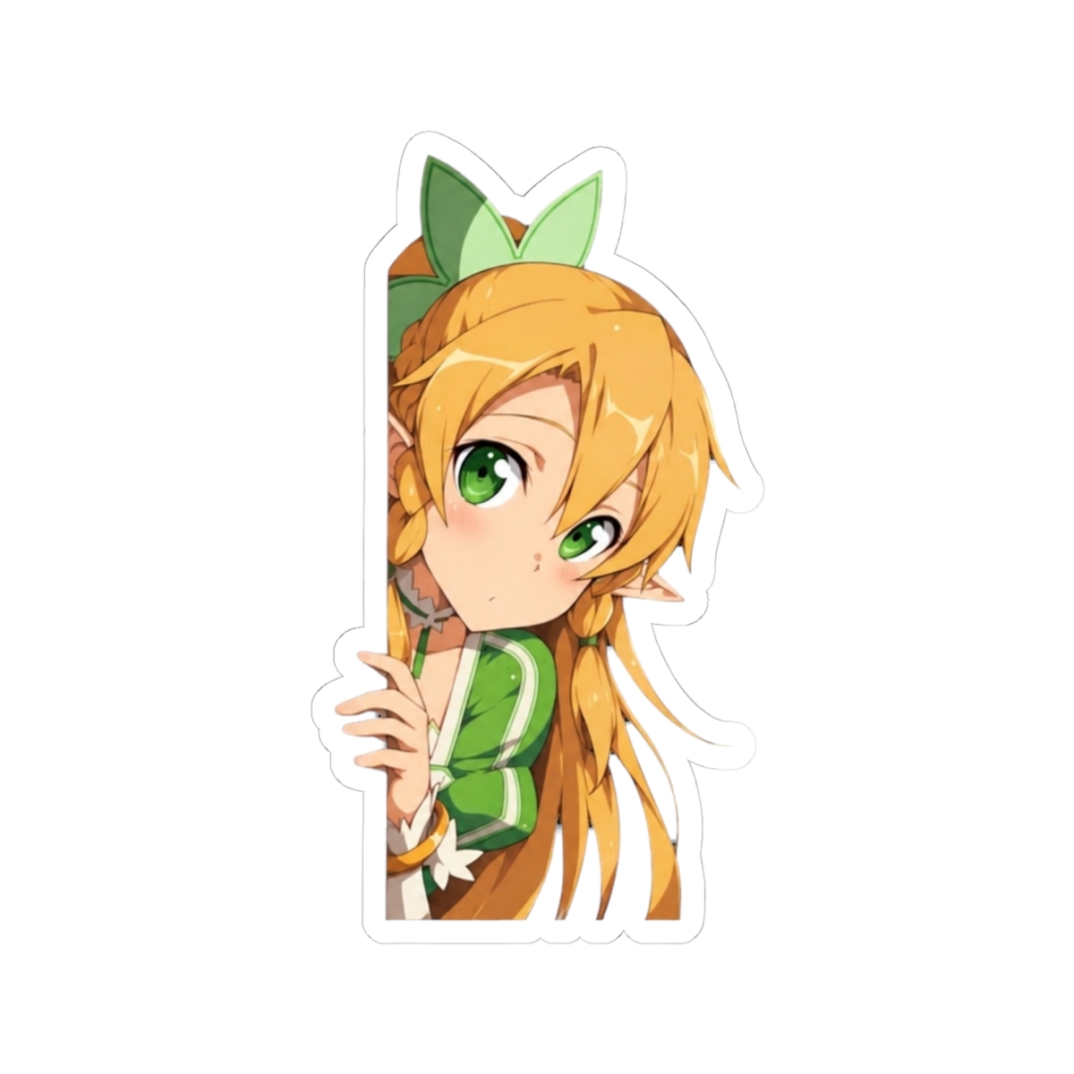 Leafa Sword Art Online Chibi Elf Peeker Anime - alternate angle 2, merchandise