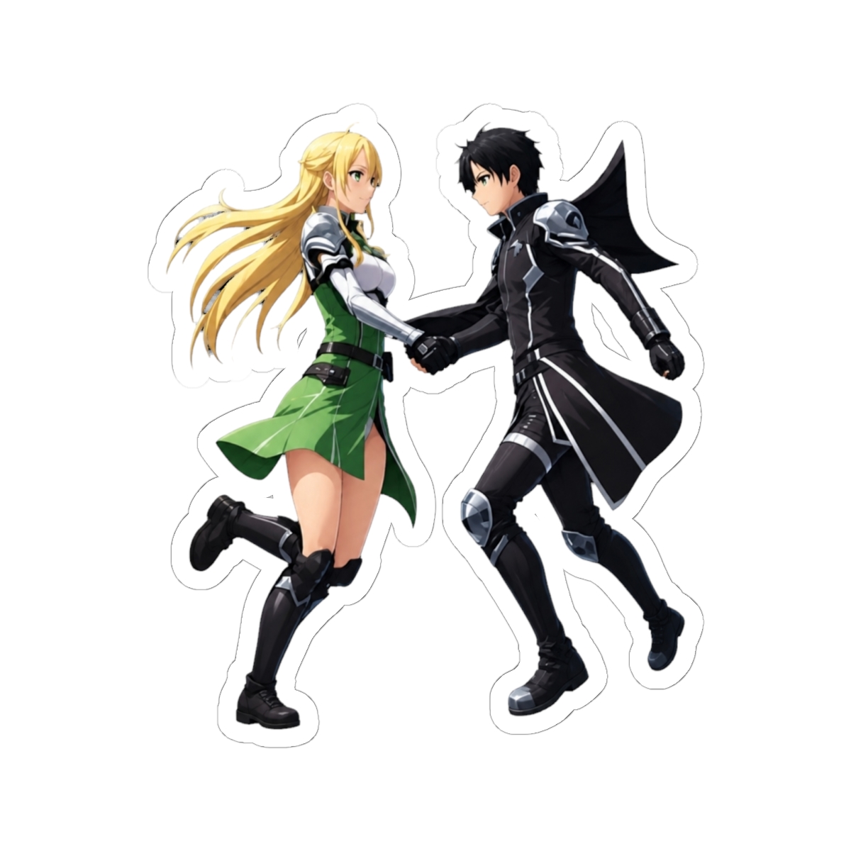 Leafa and kirito Sword Art Online Ecchi Anime Girl Waifu Edition - alternate angle 2, merchandise