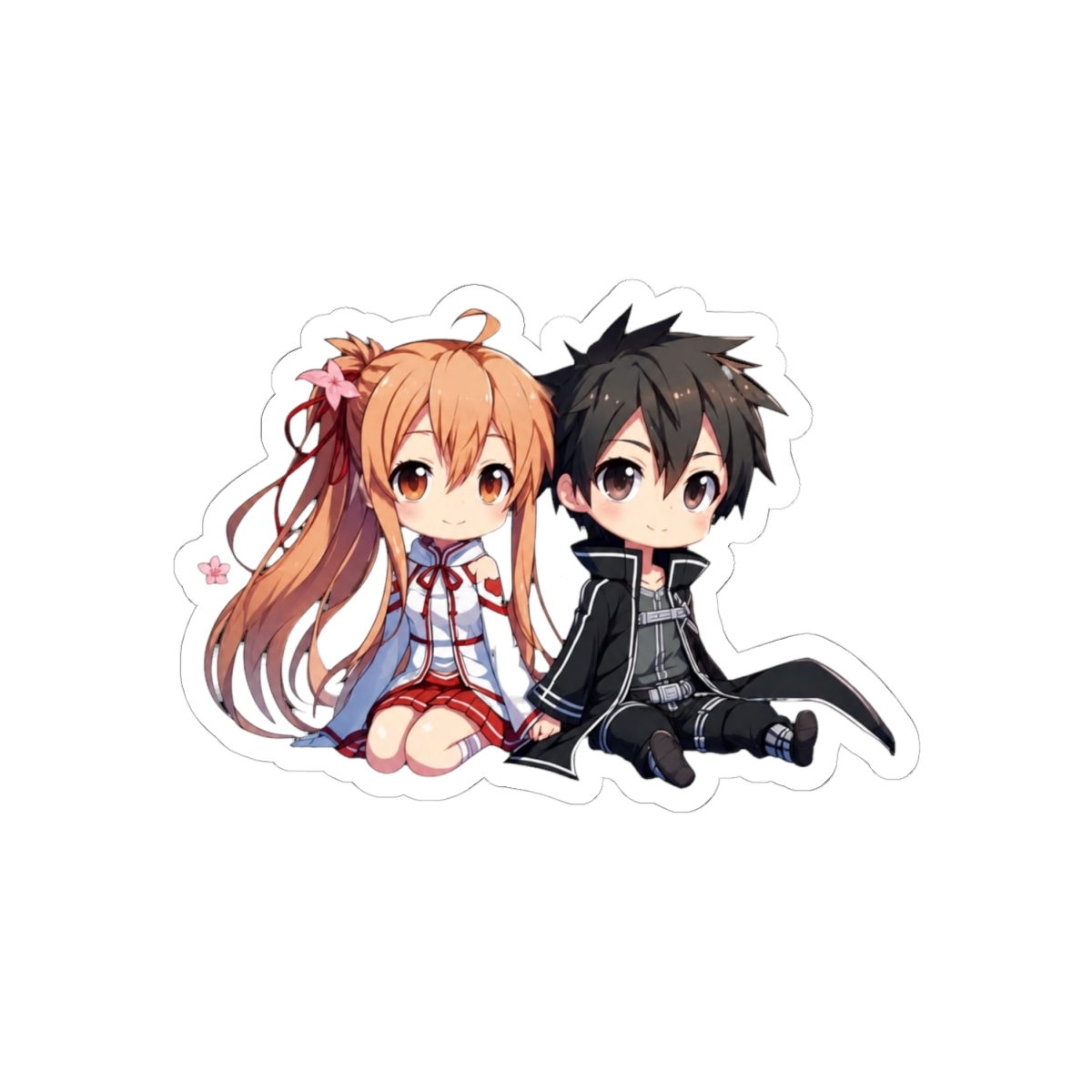 Chibi Kirito and Asuna | Sword Art Online - alternate angle 1, merchandise