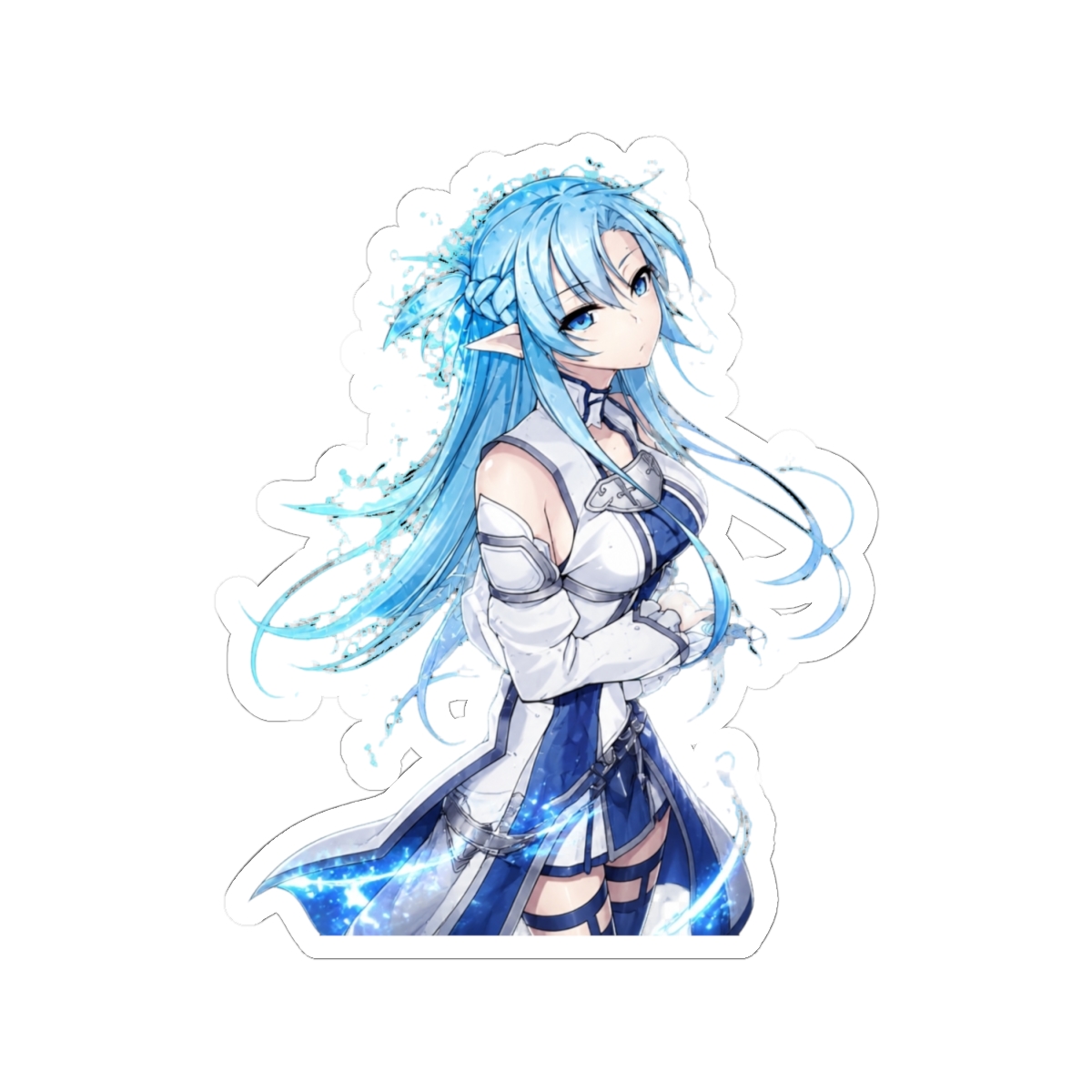 Asuna Sword Art Online Blue Fantasy Warrior Aura - alternate angle 1, merchandise