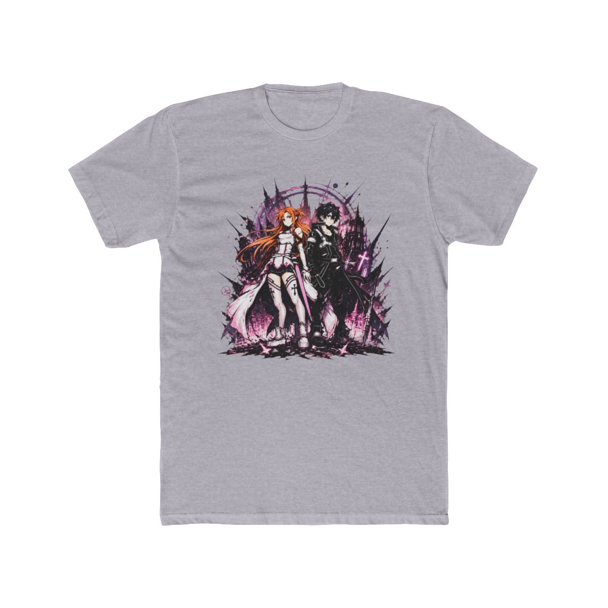 Asuna And Kirito Sword Art Online T Shirt - alternate angle 3, merchandise