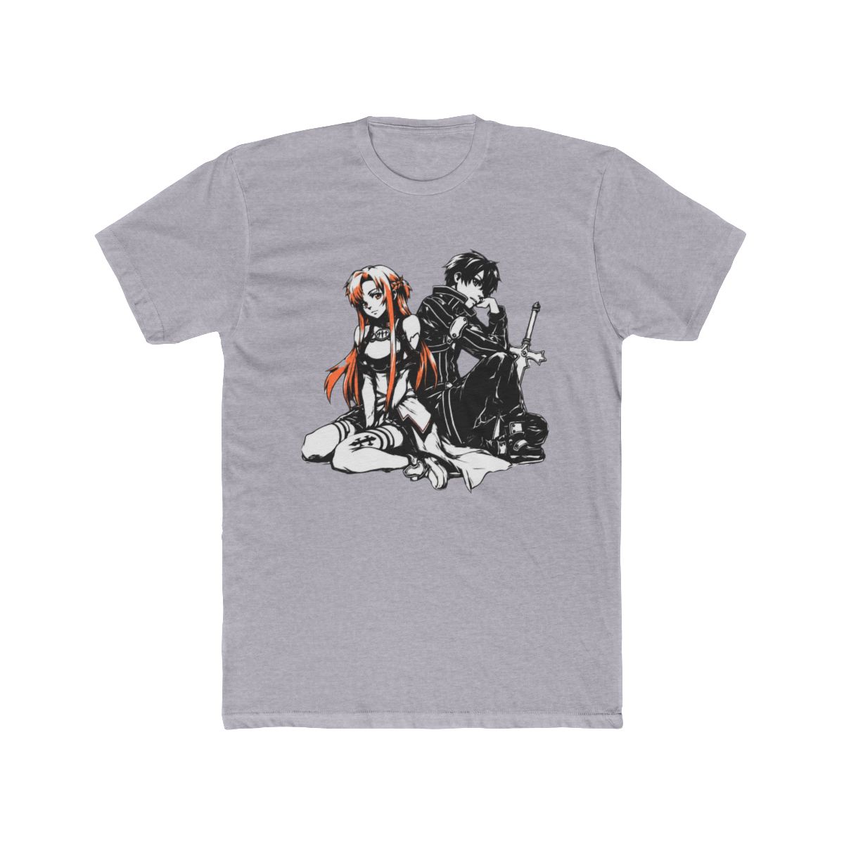 Asuna And Kirito Sword Art Online T Shirt - alternate angle 3, merchandise
