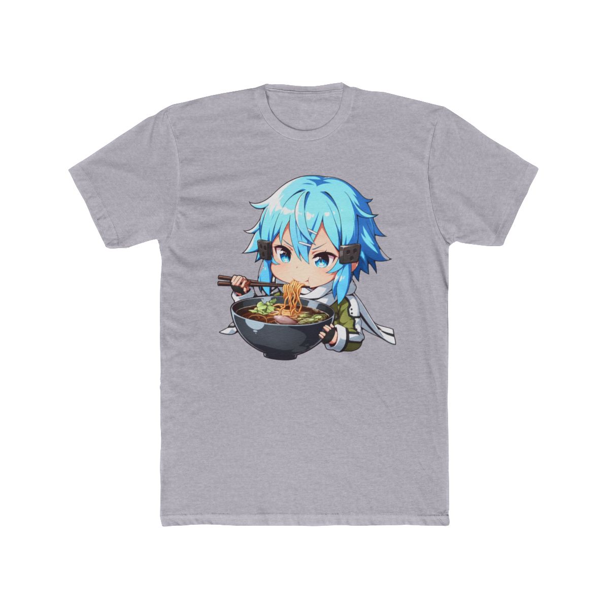 Sinon Sword Art Online Anime Sniper Girl Ramen Bite T Shirt - alternate angle 3, merchandise