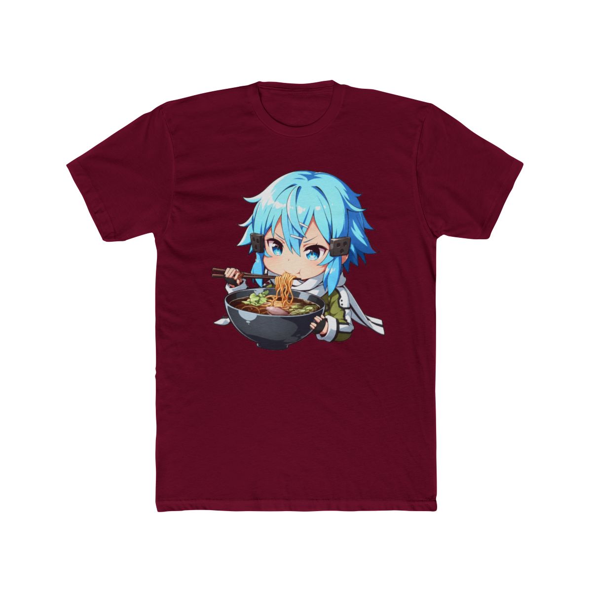 Sinon Sword Art Online Anime Sniper Girl Ramen Bite T Shirt
