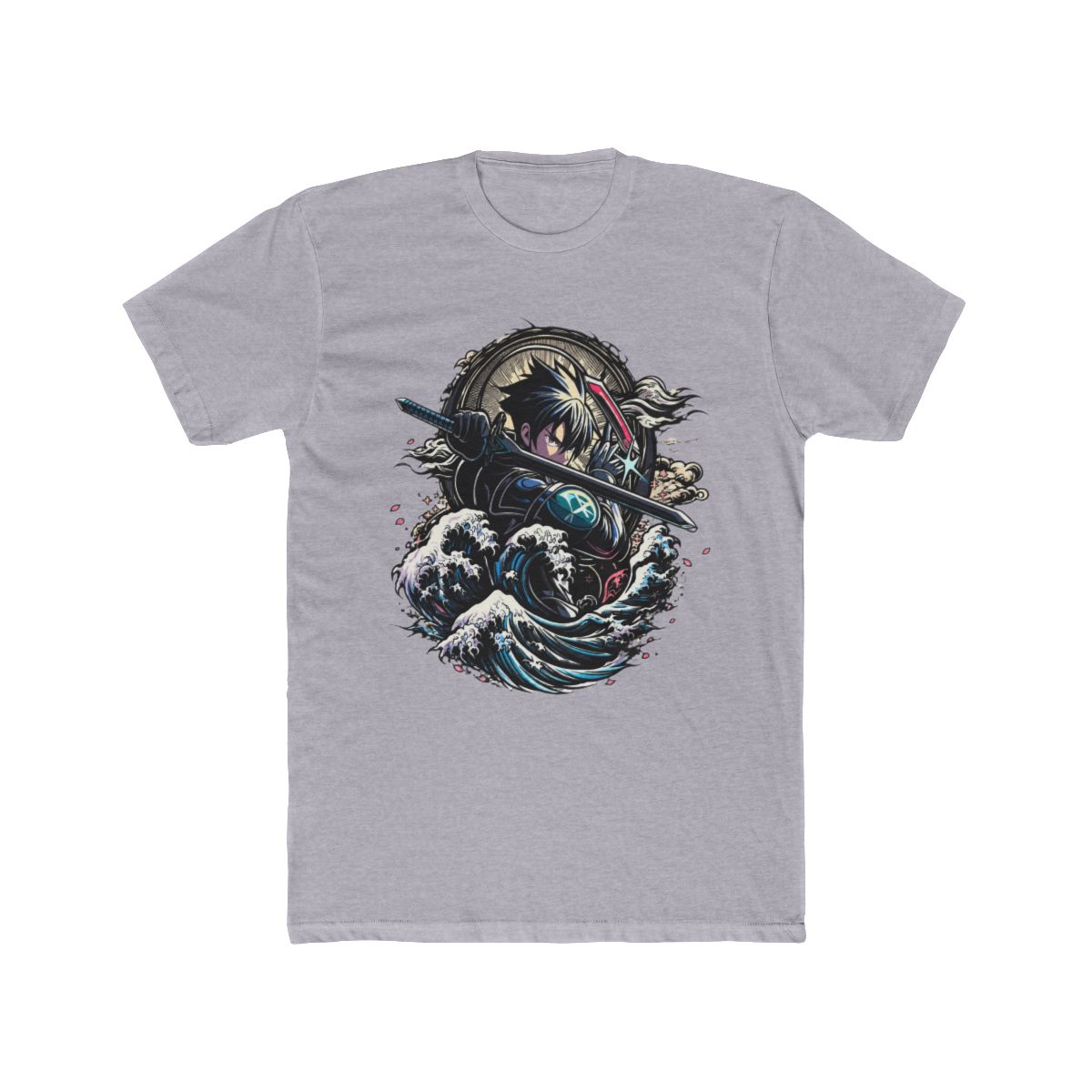 Kirito Samurai Sword Art Online Ukiyo-e T Shirt - alternate angle 5, merchandise