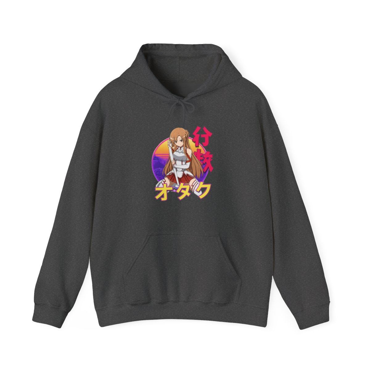 Asuna Yuuki Retro Sunset Design Hoodie | Sword Art Online
