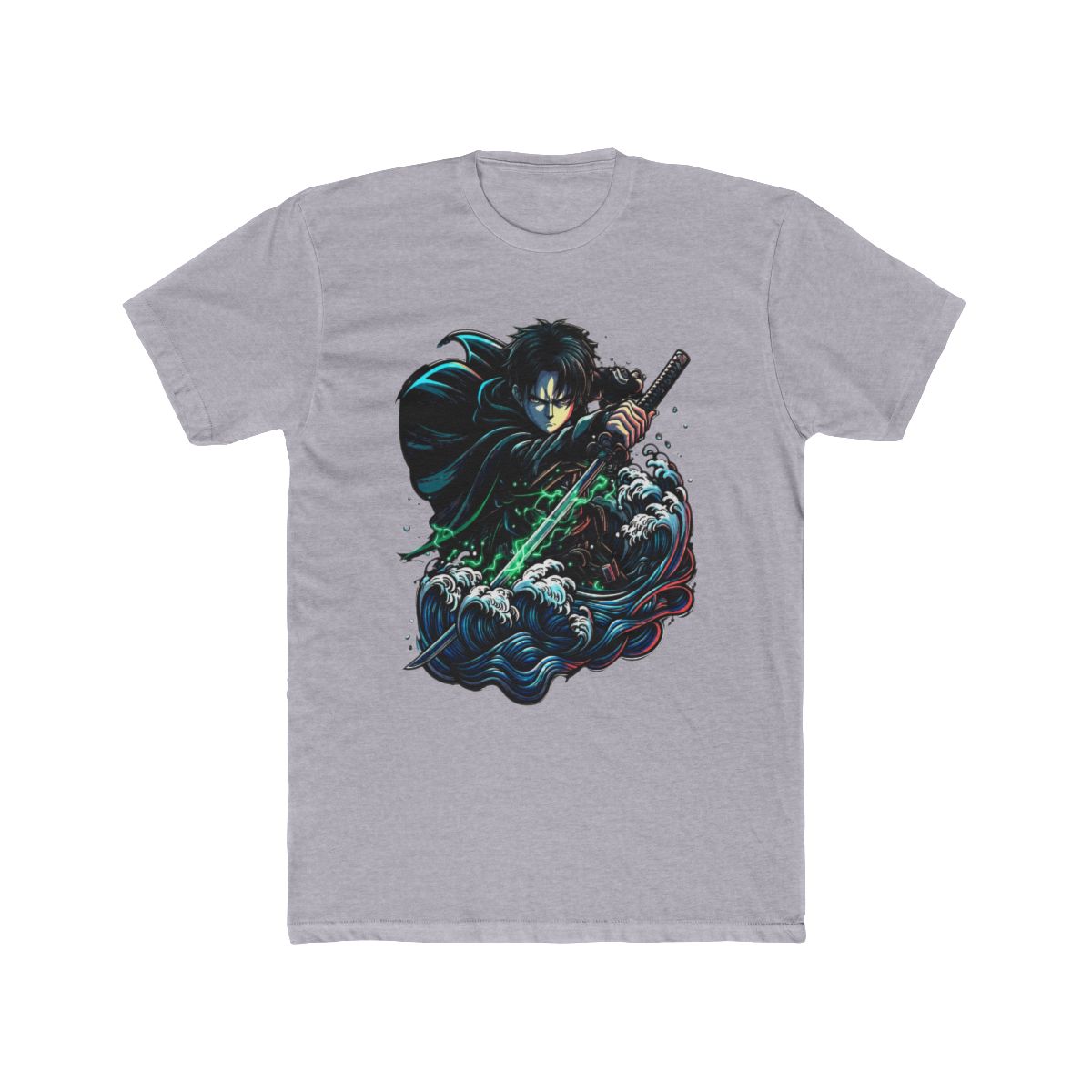 Kirito Samurai Ukiyo-e Sword Art Online T Shirt - alternate angle 5, merchandise