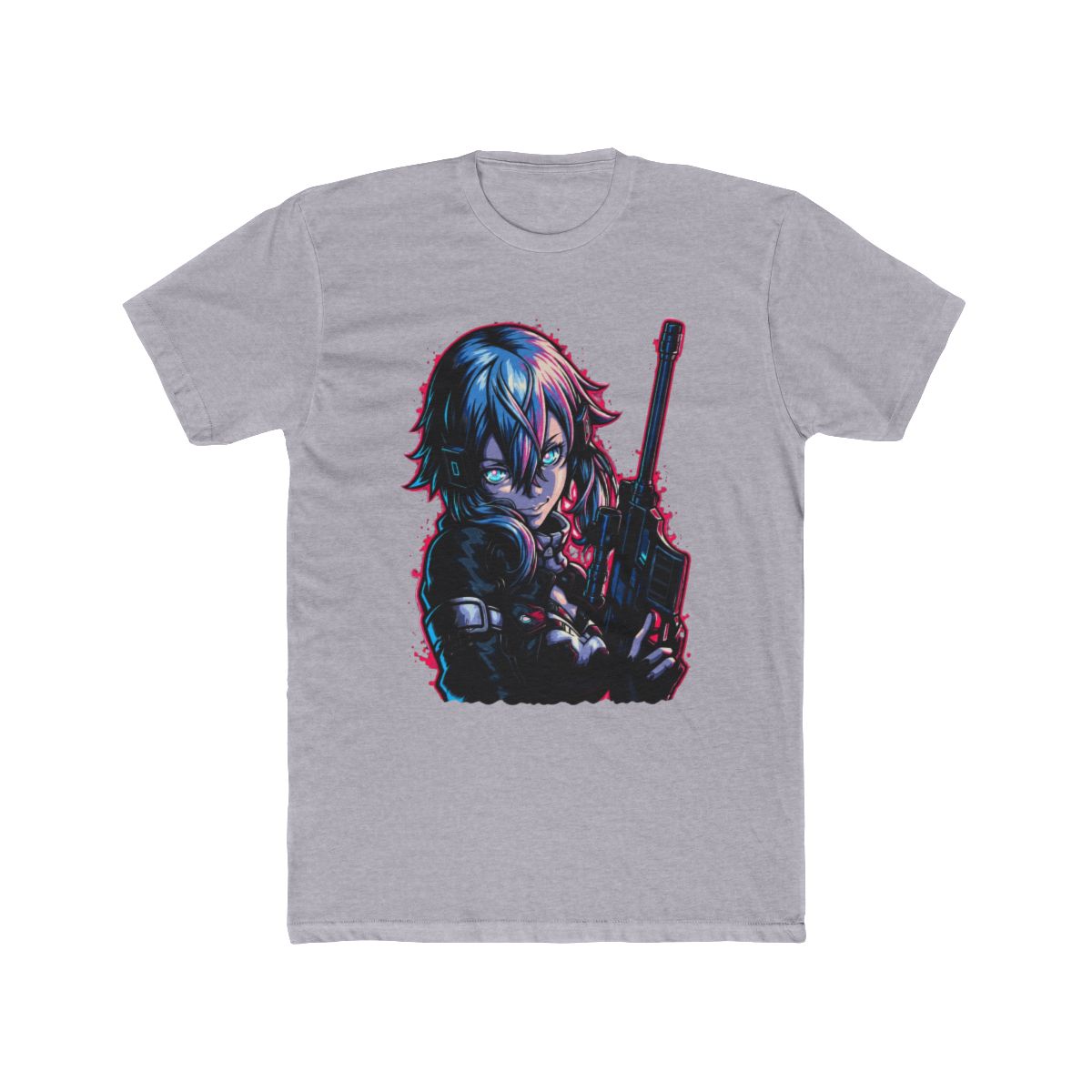 Sinon Sword Art Online Fan Art T Shirt - alternate angle 5, merchandise